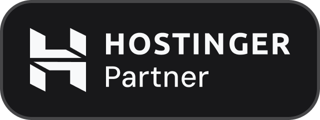 Official Hostinger Partner badge